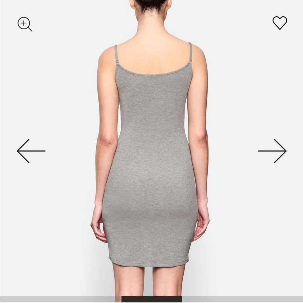 SKIMS Heather Gray SOFT LOUNGE SLIP DRESS M - Picture 4 of 4